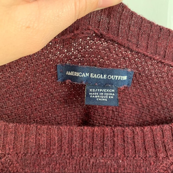 Maroon AE sweater - Picture 2 of 3